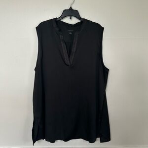 Ann Taylor Black Sleeveless Blouse